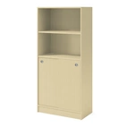 Skåp, björk, 2x skjutdörrar/2x öppet, 805 x 1725mm