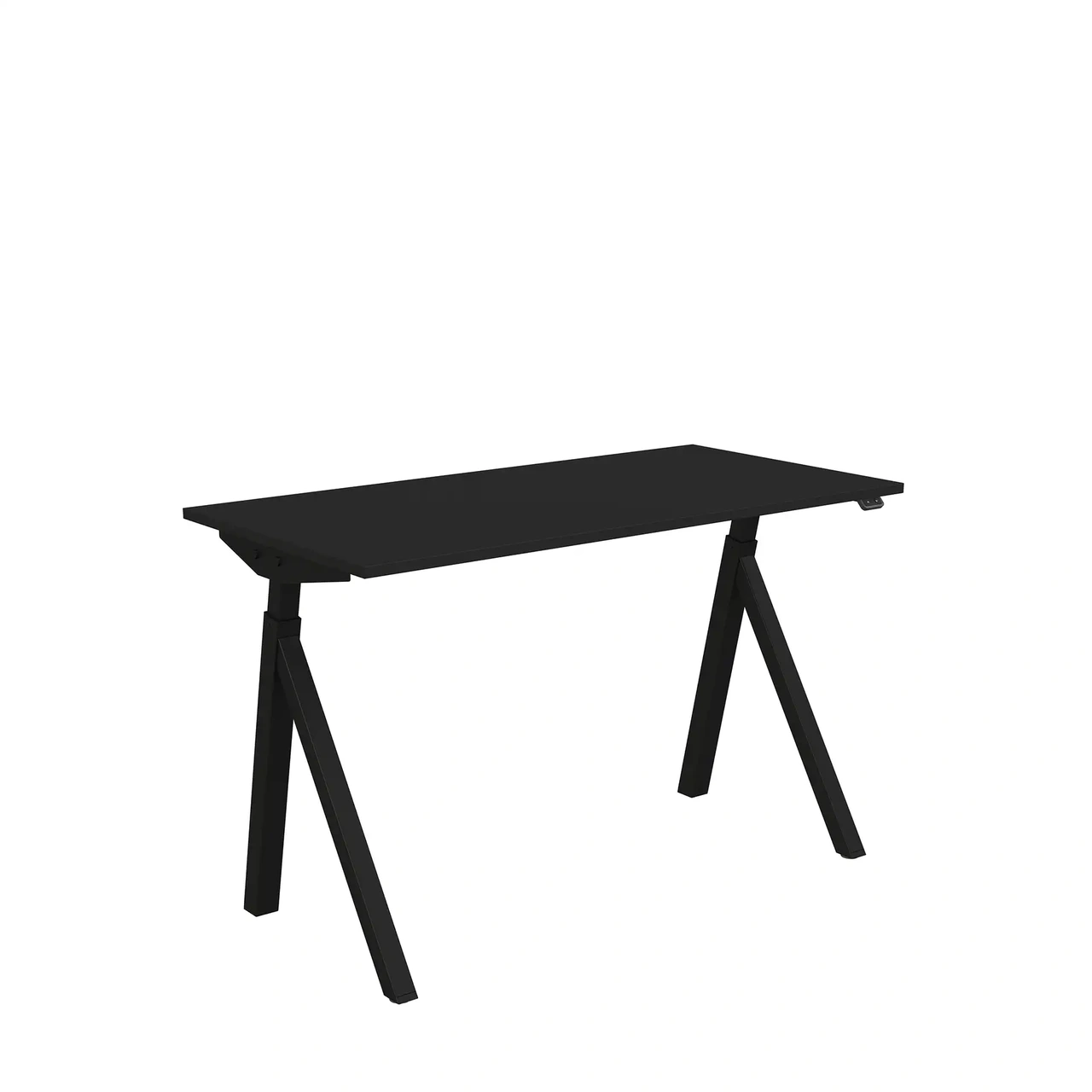 Höj och sänkbart skrivbord, El, 1200x600 svart/svart