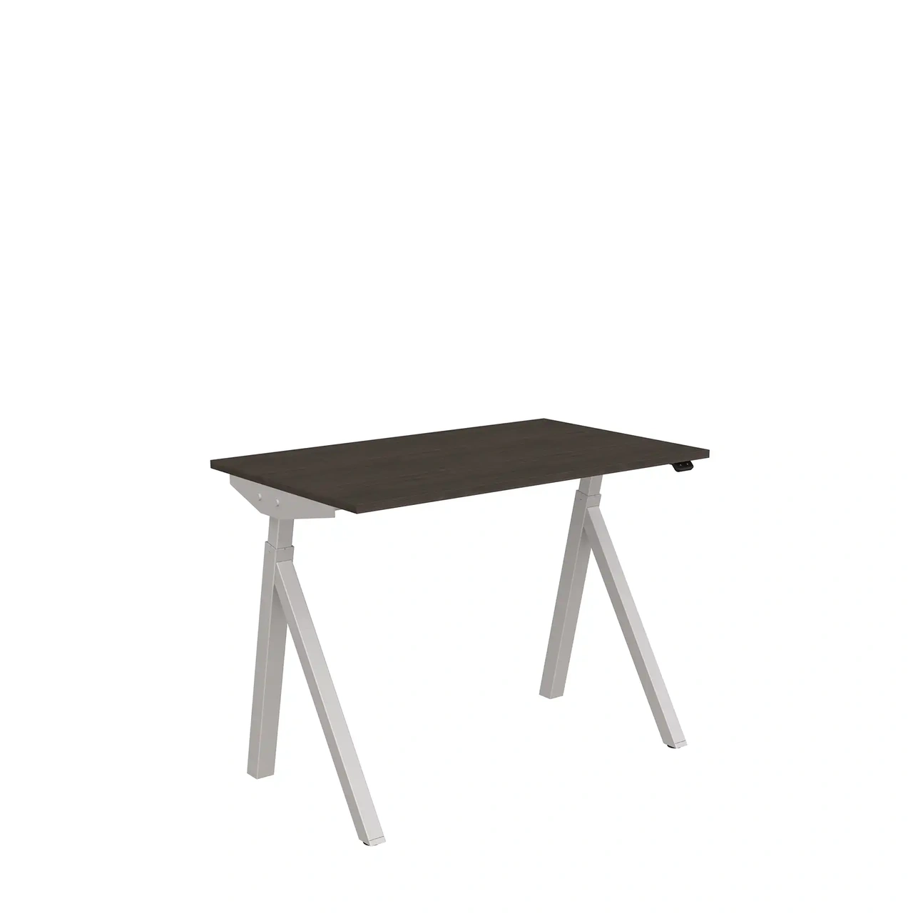 Höj och sänkbart skrivbord, El, 1000x600mm, mörk ask/silver
