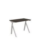 Höj och sänkbart skrivbord, El, 1000x600mm, mörk ask/silver
