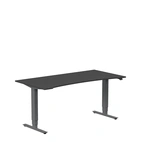 Höj och sänkbart skrivbord 1600x800mmuttag svart/antracit