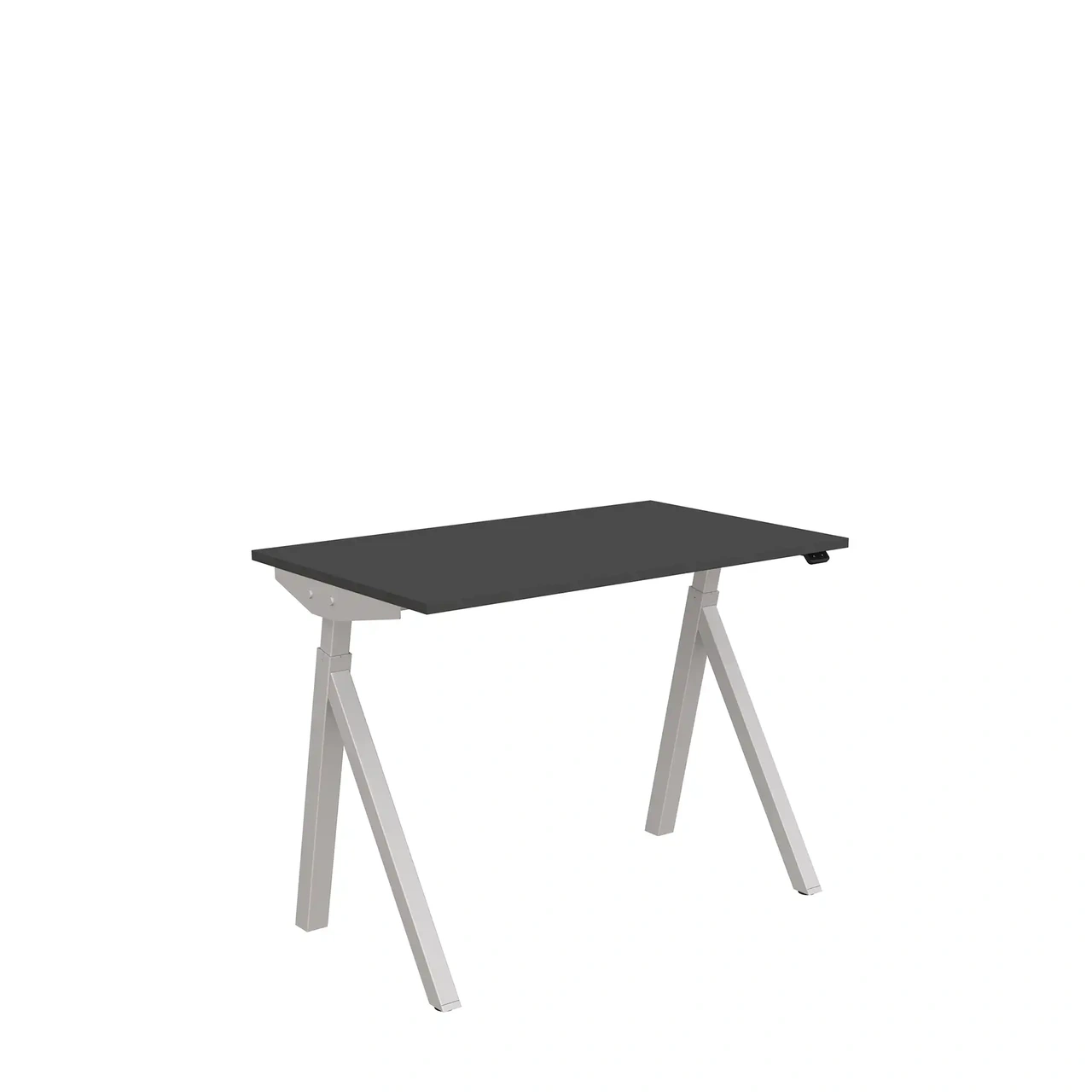 Höj och sänkbart skrivbord, El, 1000x600mm, mörkgrå/silver