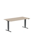 Höj och sänkbart skrivbord, 1600x800mm, vit ask/antracit