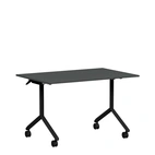Fällbart bord, Tilt, 1200 x 800mm, mörkgrå laminat/svart