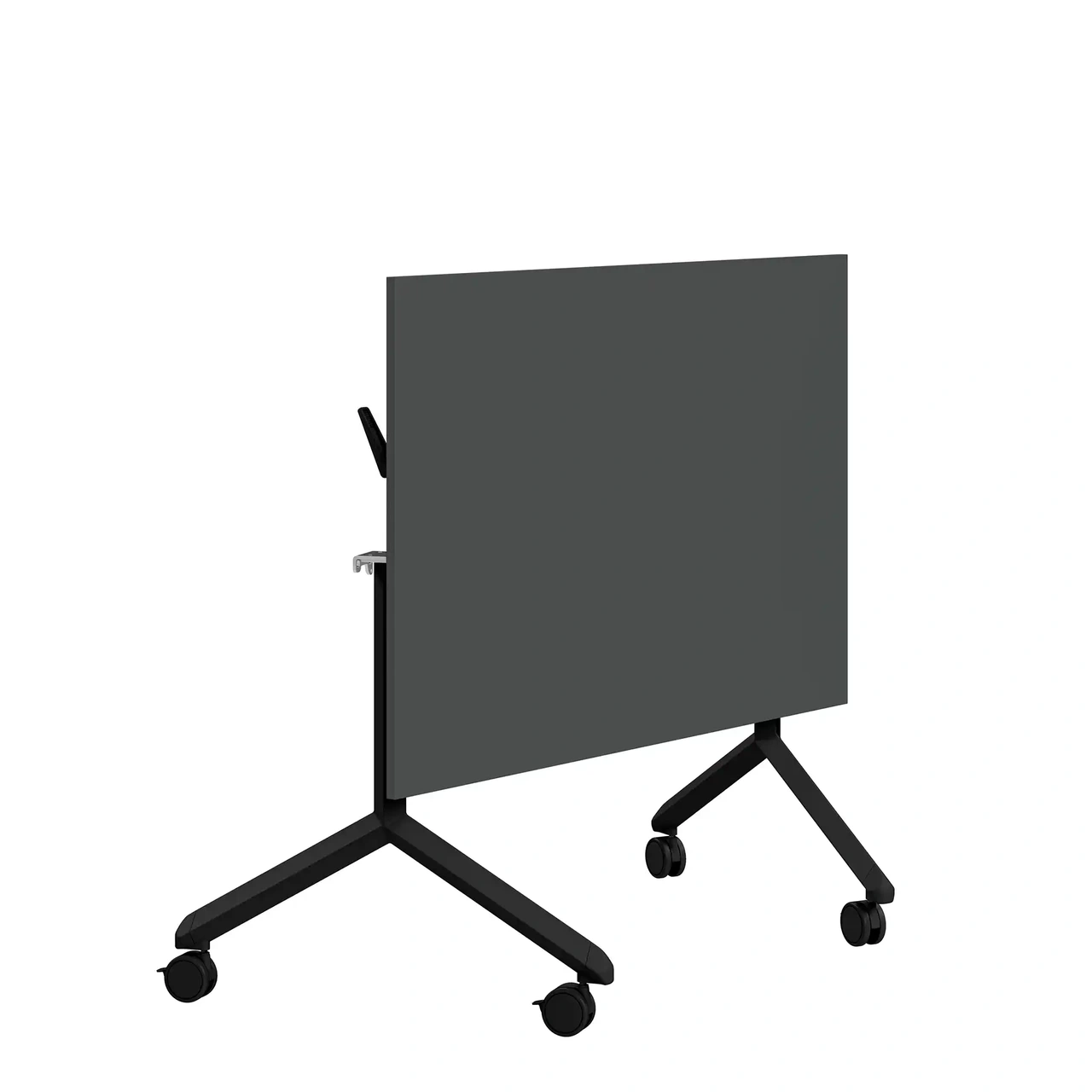 Fällbart bord, Tilt, 1200 x 800mm, mörkgrå laminat/svart