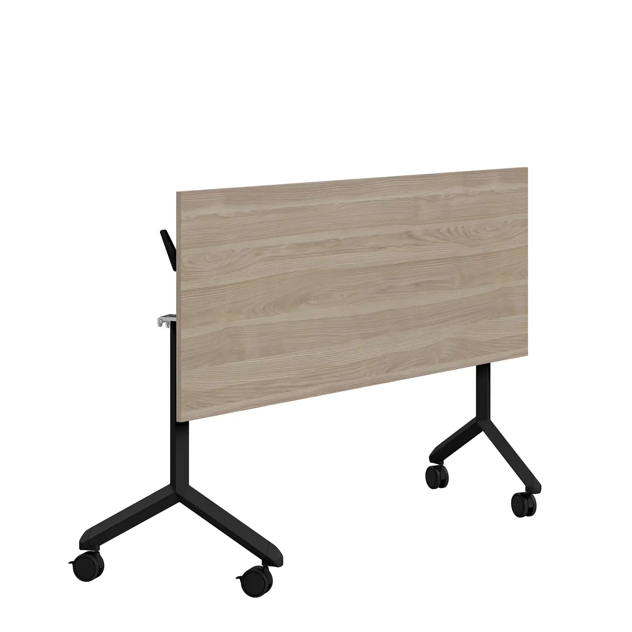 Fällbart bord, Tilt, 1600x600mm, vitlaserad asklaminat/svart