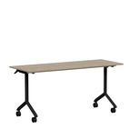 Fällbart bord, Tilt, 1600x600mm, vitlaserad asklaminat/svart