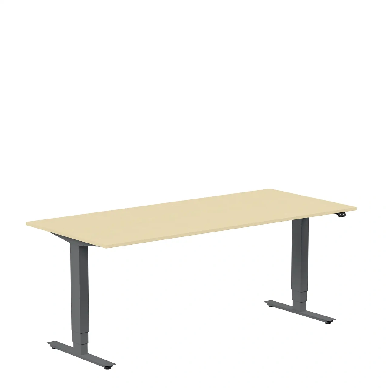 Höj och sänkbart skrivbord, 1800x800mm, björk/antracit
