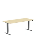 Höj och sänkbart skrivbord, 1800x800mm, björk/antracit