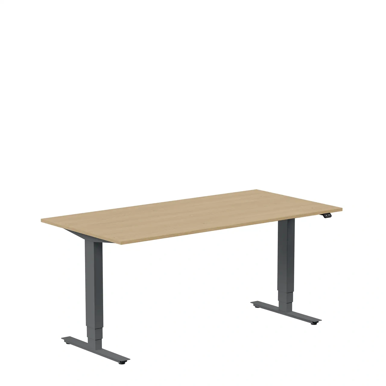 Höj och sänkbart skrivbord, 1600x800mm, ek/antracit
