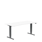 Höj och sänkbart skrivbord 1600x800mm uttag vit/antracit