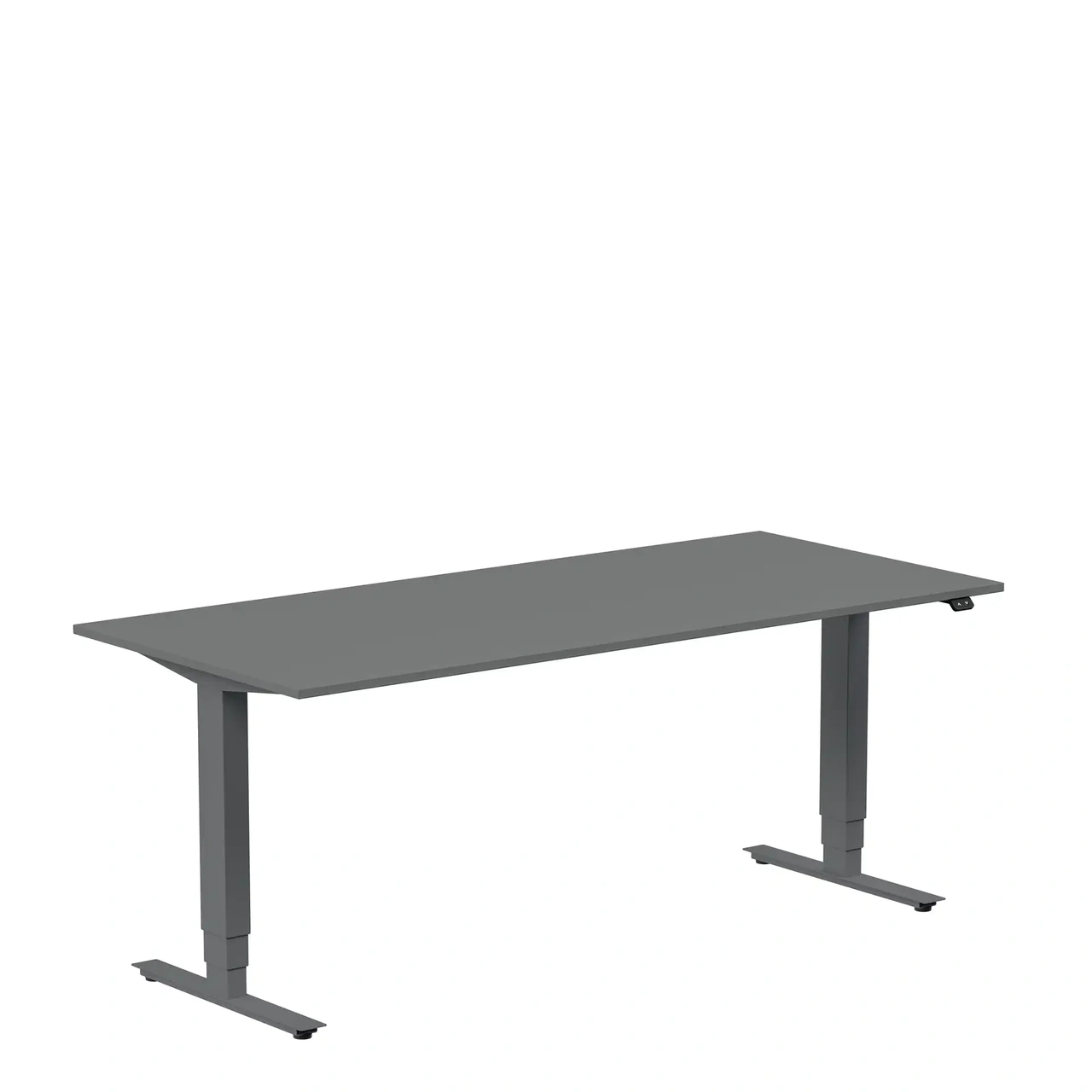 Höj och sänkbart skrivbord, 1800x800mm, mörkgrå/antracit