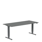 Höj och sänkbart skrivbord, 1800x800mm, mörkgrå/antracit