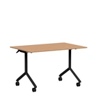 Fällbart bord, Tilt, 1400 x 800mm, boklaminat/svart
