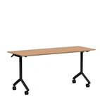 Fällbart bord, Tilt, 1600 x 600mm, boklaminat/svart