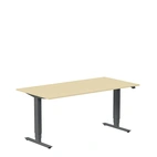 Höj och sänkbart skrivbord, 1600x800mm, björk/antracit
