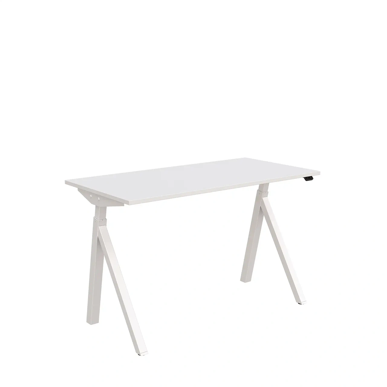 Höj och sänkbart skrivbord, El, 1200x600 vit/vit