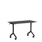 Fällbart bord, Tilt, 1200 x 600mm, mörkgrå laminat/svart