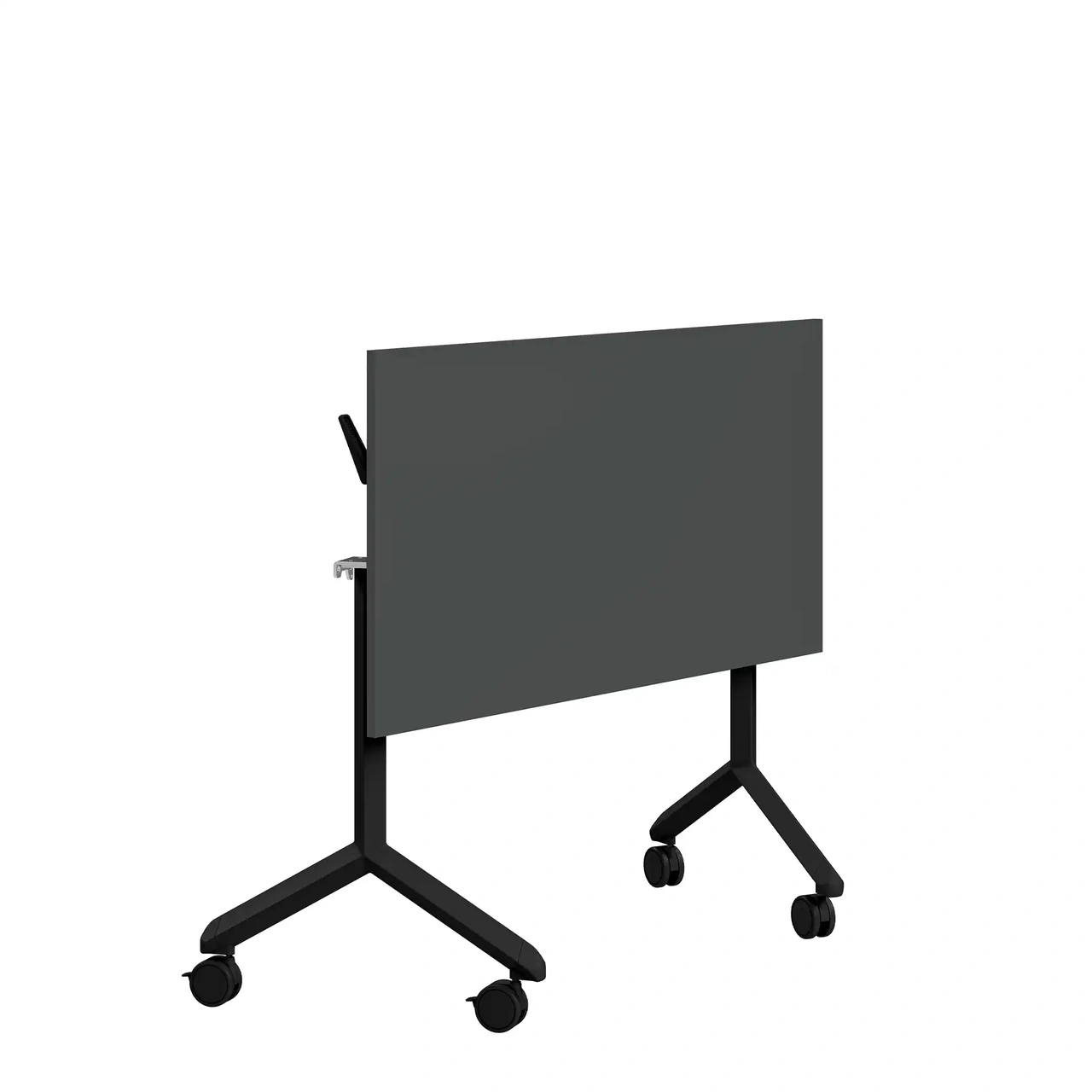 Fällbart bord, Tilt, 1200 x 600mm, mörkgrå laminat/svart