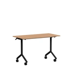 Fällbart bord, Tilt, 1200 x 600mm, boklaminat/svart