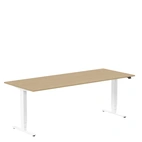 Höj och sänkbart skrivbord, 2000x800mm, ek/vit