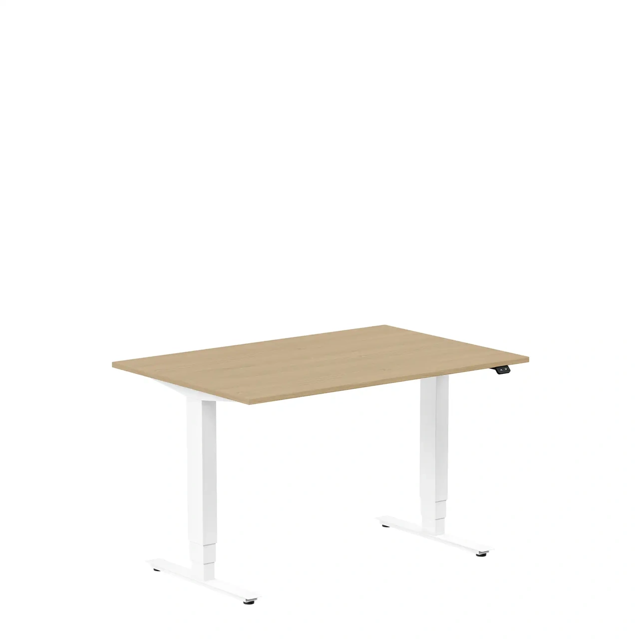 Höj och sänkbart skrivbord, 1200x800mm, ek/vit