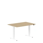 Höj och sänkbart skrivbord, 1200x800mm, ek/vit