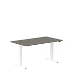 Höj och sänkbart skrivbord, 1400x800mm, mörk ask/vit