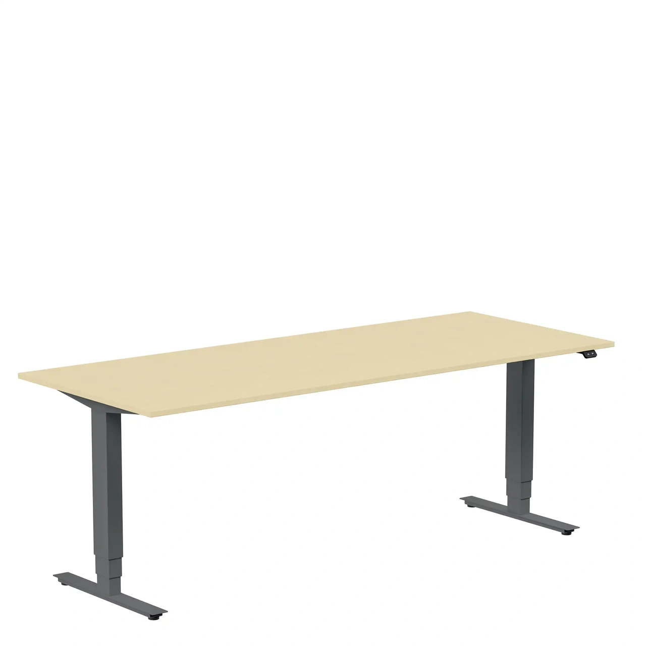 Höj och sänkbart skrivbord, 2000x800mm, björk/antracit