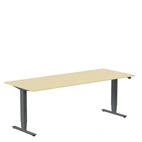 Höj och sänkbart skrivbord, 2000x800mm, björk/antracit
