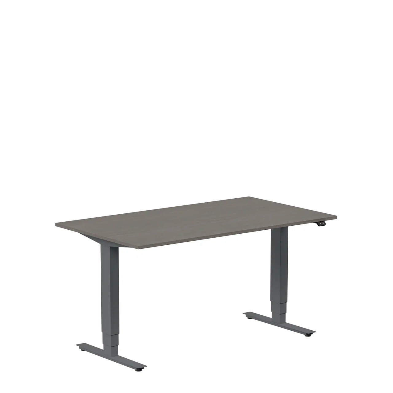 Höj och sänkbart skrivbord, 1400x800mm, mörk ask/antracit