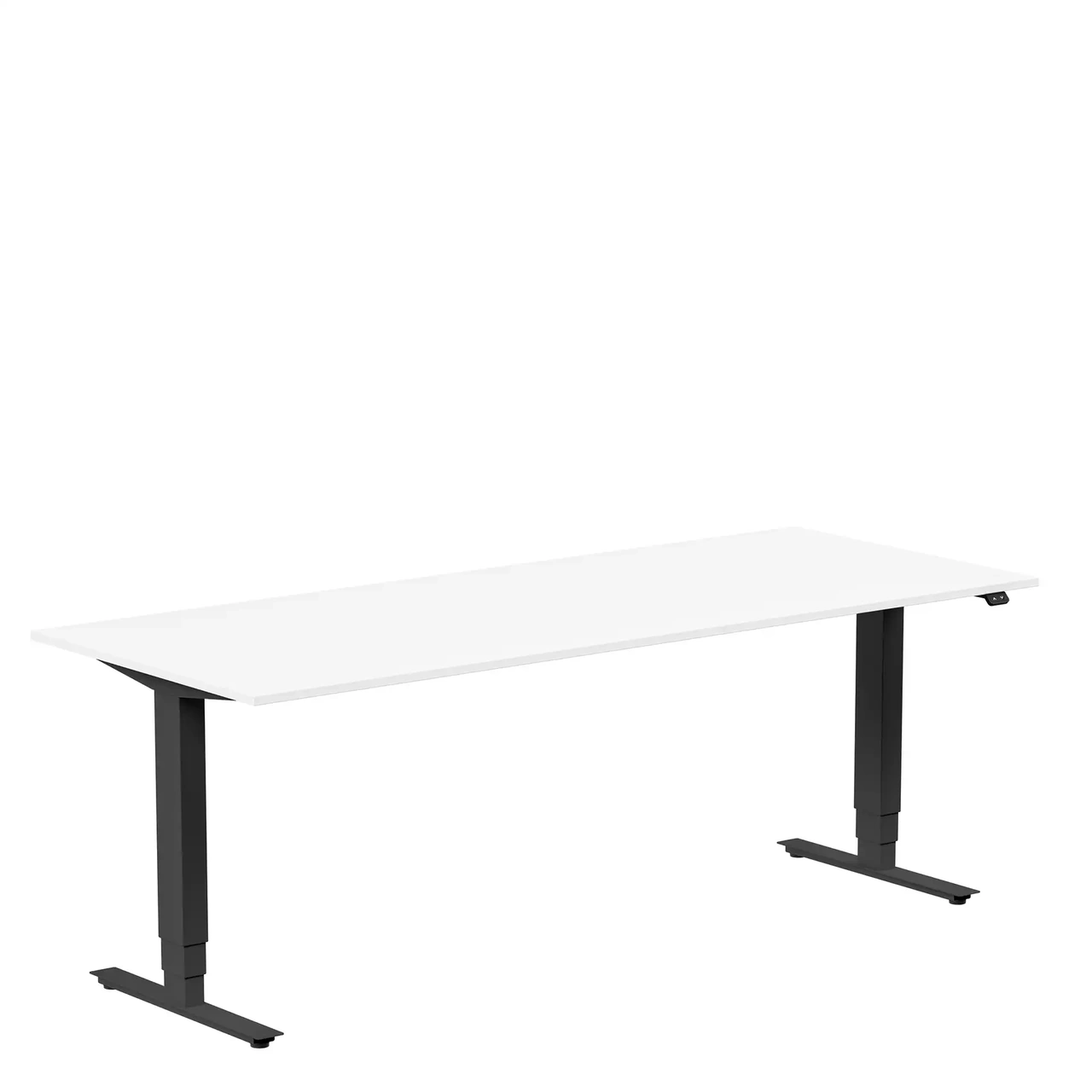 Höj och sänkbart skrivbord, 2000x800mm, vit/svart