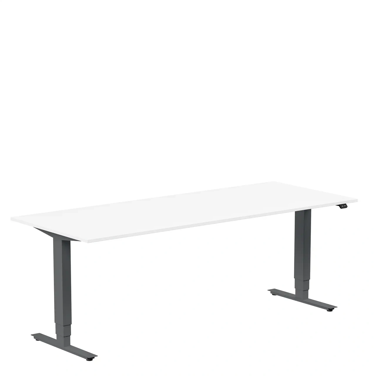 Höj och sänkbart skrivbord, 2000x800mm, vit/antracit