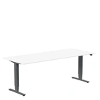 Höj och sänkbart skrivbord, 2000x800mm, vit/antracit