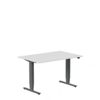 Höj och sänkbart skrivbord, 1200x600mm, ljusgrå/antracit