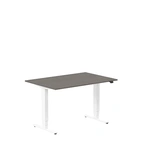 Höj och sänkbart skrivbord, 1200x600mm, mörk ask/vit