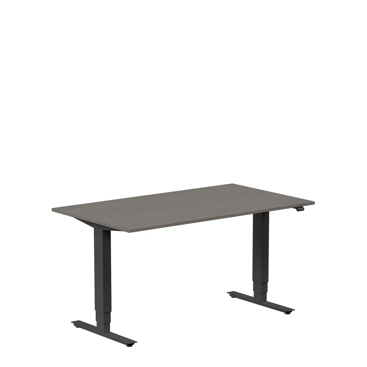 Höj och sänkbart skrivbord, 1400x800mm, mörk ask/svart