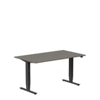 Höj och sänkbart skrivbord, 1400x800mm, mörk ask/svart