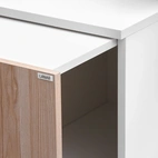 Sidoskåp, höger, 415 x 800mm x 925mm, vitlaminat