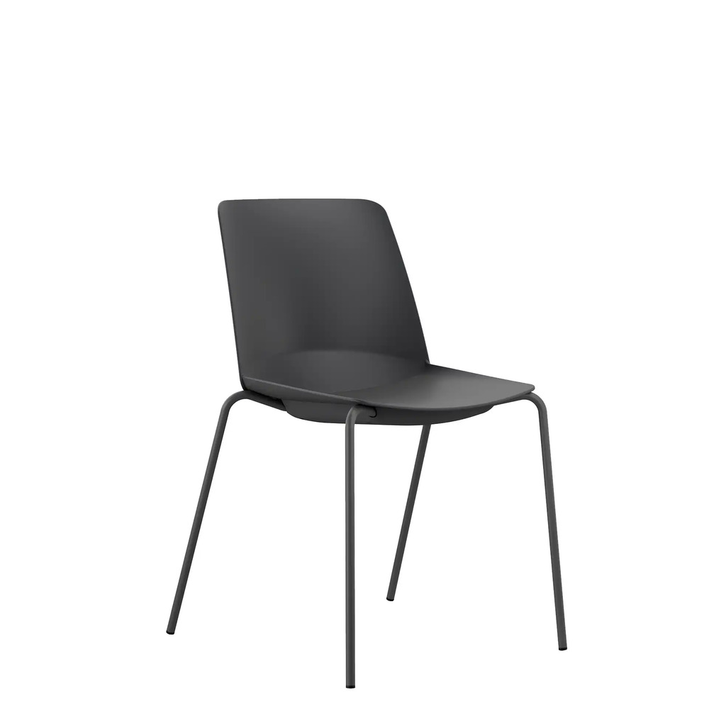 Stol, Spexhult, fyrbensstativ svart, sits svart
