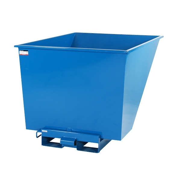 Tippcontainer med tryckplatta 1100 L