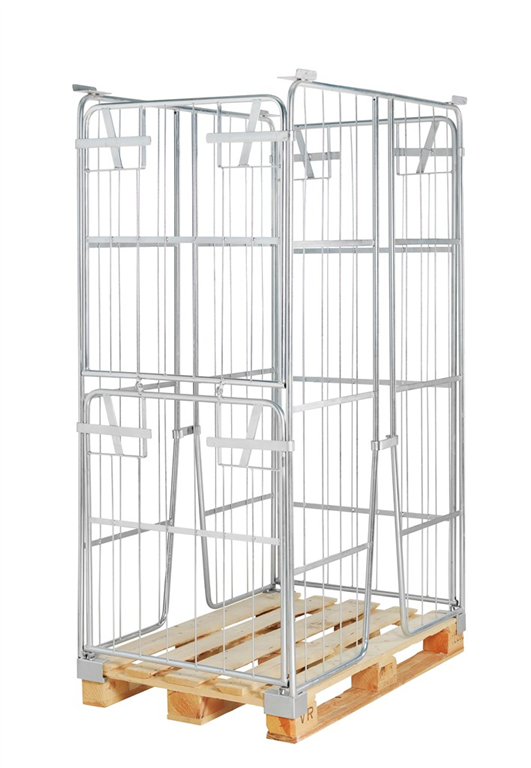 Pallcontainer, 1200x800x1800 mm (öppning kortsida)