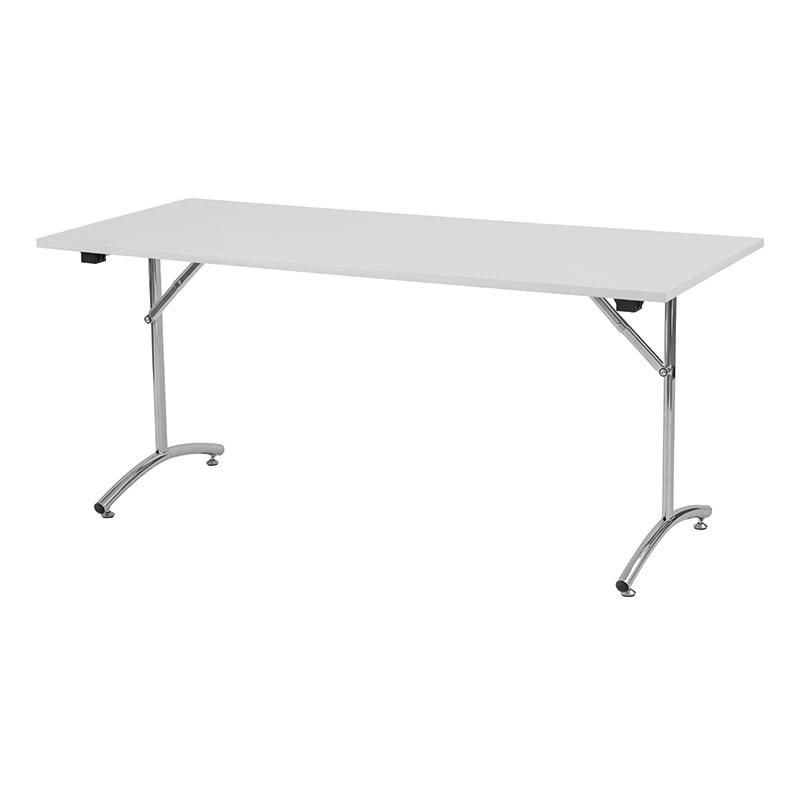 Foldy fällbart bord, 1800x800, Vit/Silver