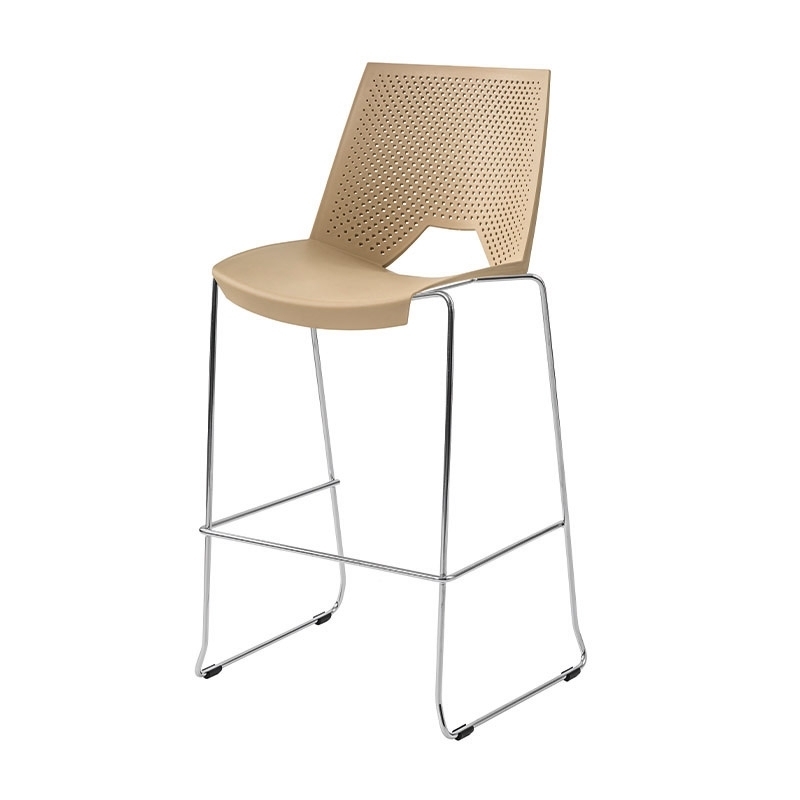 Barstol Strike, Beige/Krom