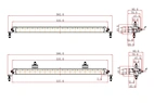 SNEAKER LEDRAMP 20" 90W, ENKELRADIG SUPERSLIM LEDRAMP