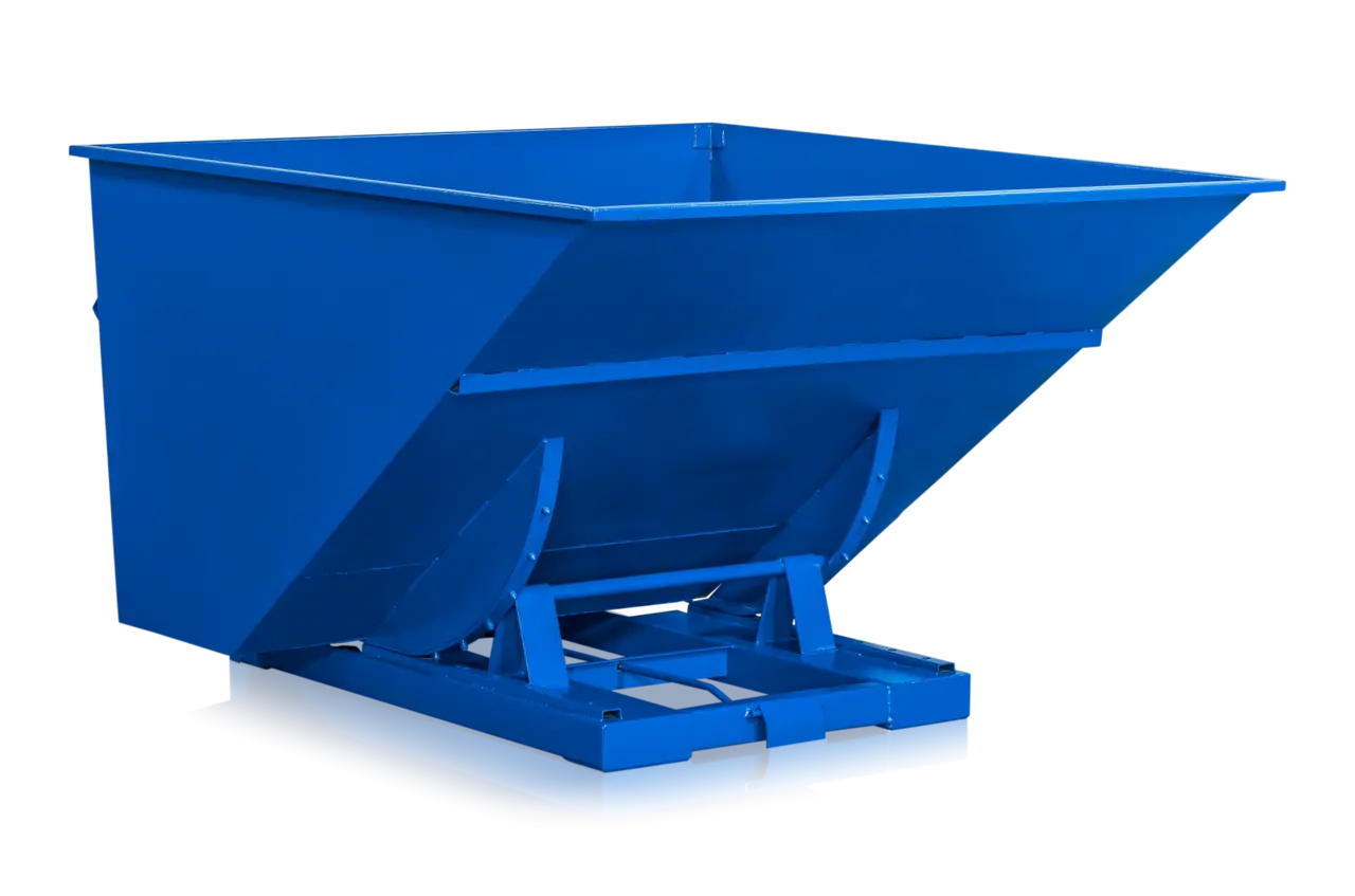 Tippcontainer med tryckplatta Mega 3000L