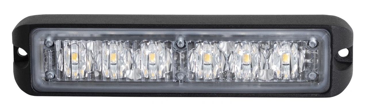 BLIXTLJUS VITT, 12-24 V, 11 W, PLANMONTAGE, 2m kabel