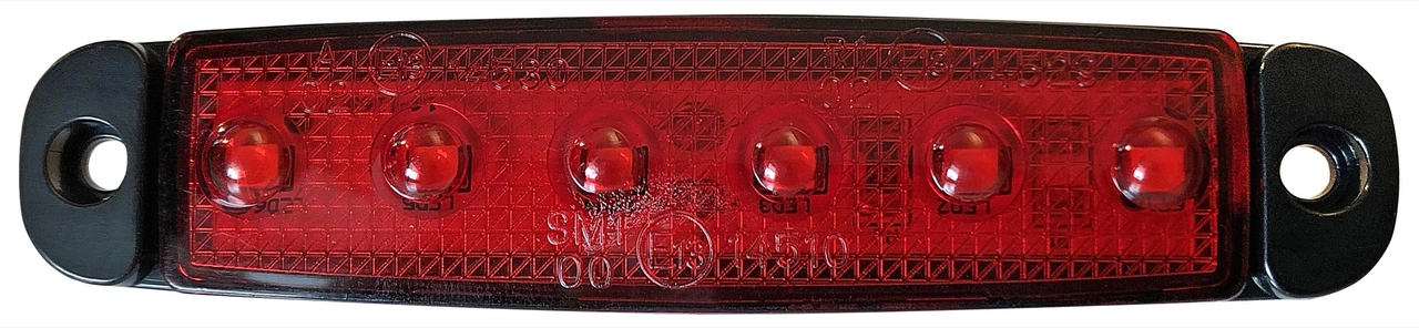 POSITIONSLJUS RÖD, LED, 5m KABEL, 12-24V