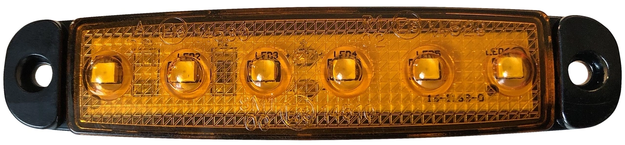 SIDOMARKERING ORANGE, LED, 5m KABEL, 12-24V