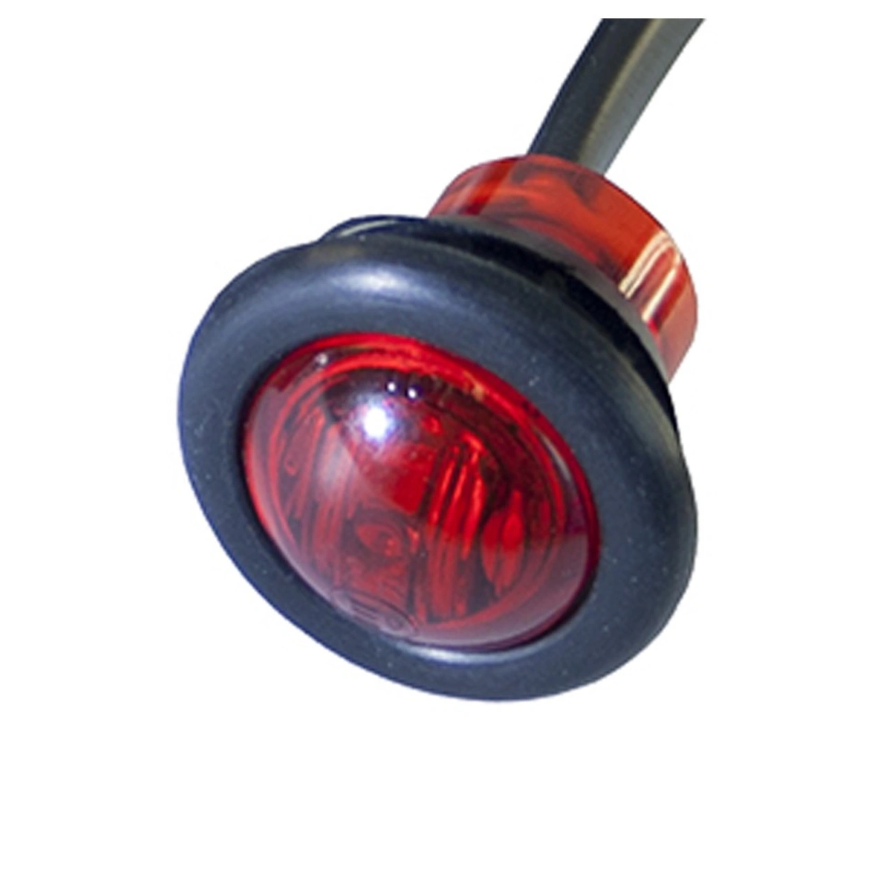 POSITIONSLAMPA RÖD, LED, RUND 28 mm 12-24V
